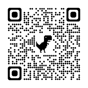 QR code with a dinosaur icon in the center, labeled 'Pay at Endodontic SpecialistsBill